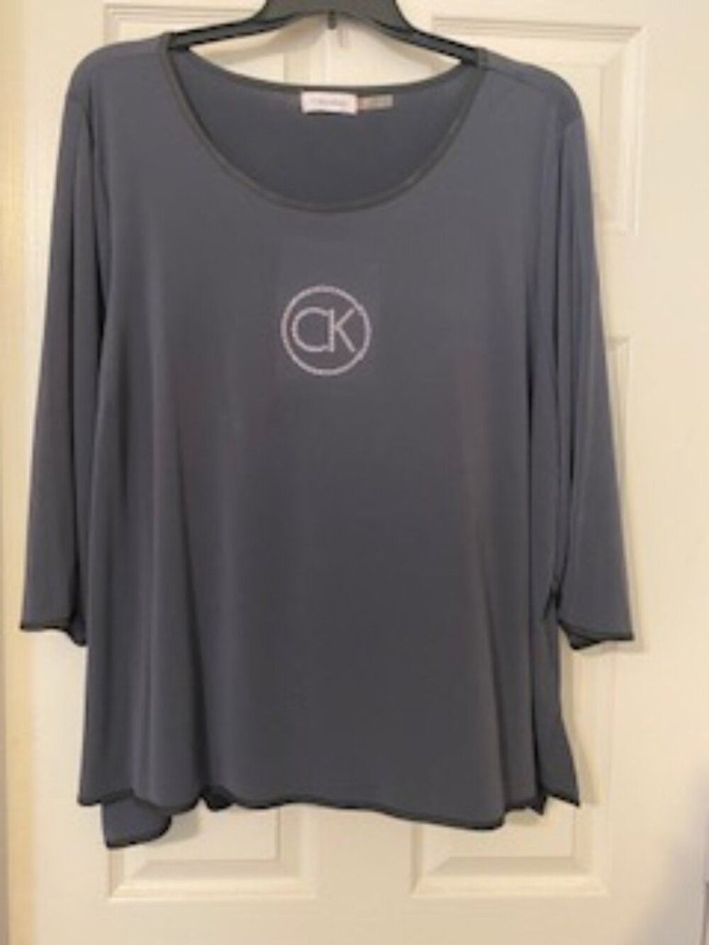Calvin Klein - Women's Gray Top 3x